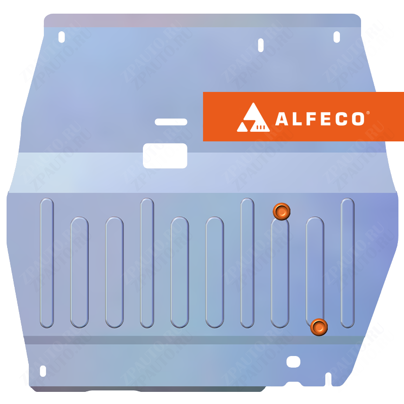 Защита  картера и КПП Kia Rio I 2000-2005 V-all , ALFeco, алюминий 4мм, арт. ALF1114al