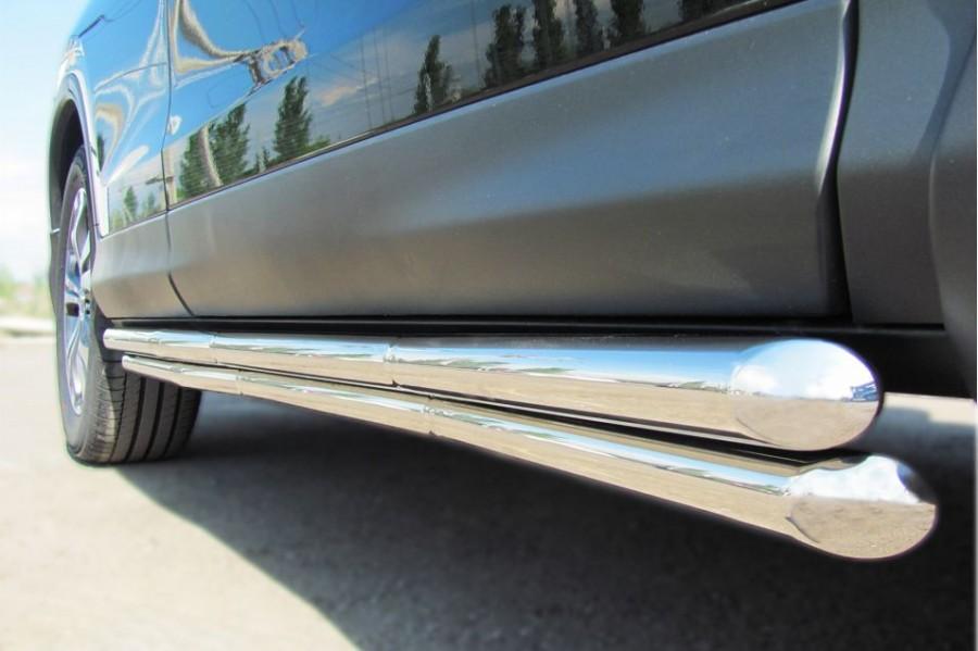 Пороги труба d42/42 для Honda CR-V 2013, Slitkoff HVT-001339