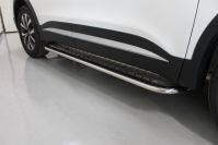 Пороги с площадкой 75х42 мм Chery Tiggo 7 PRO MAX 4WD 2025 арт. CHERTIG7PM25-13