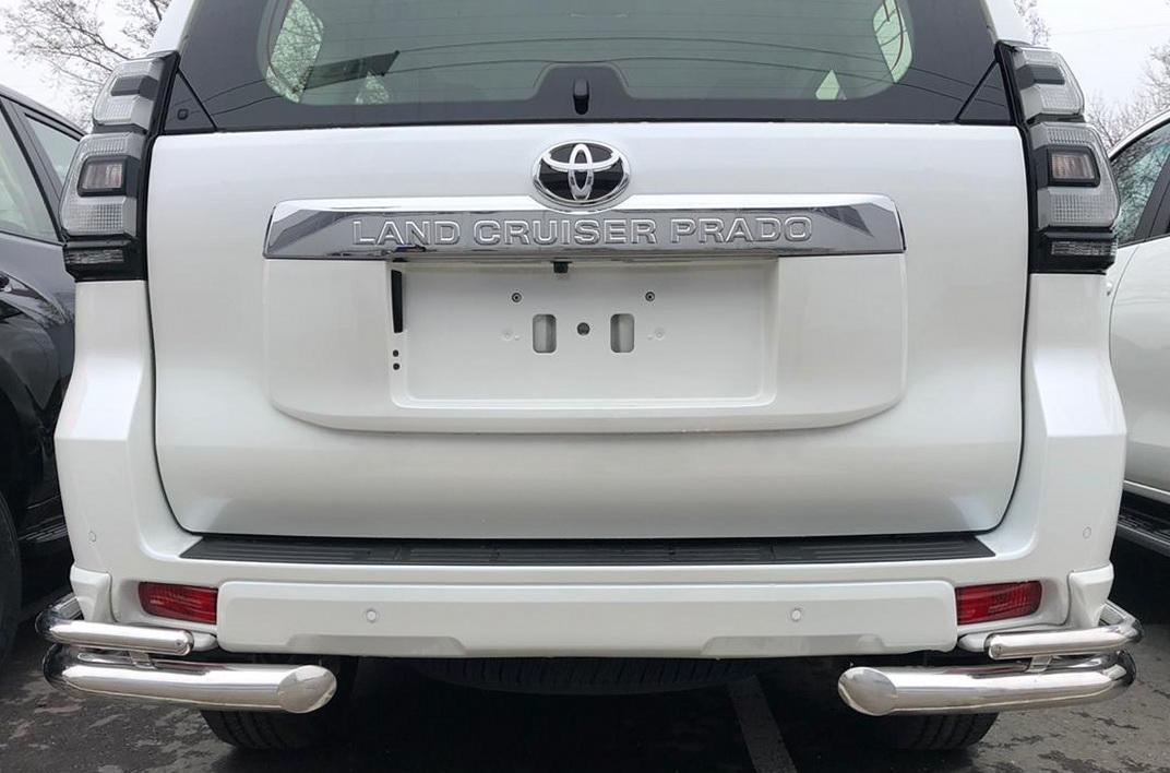 Защита заднего бампера угловая двойная, Россия TLCPS150.19.20