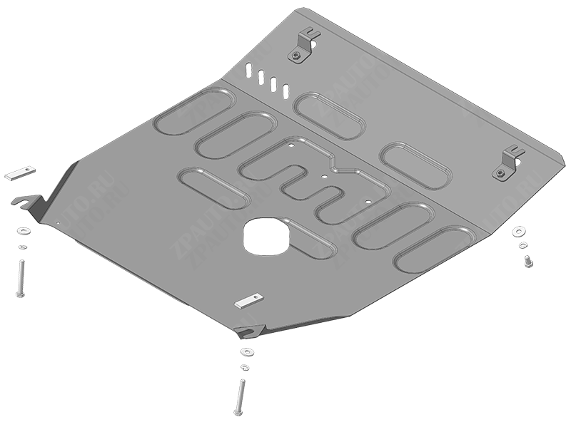 Защита стальная Мотодор (Двигатель, Коробка переключения передач, Радиатор), 2 мм, сталь для Changan UNI-K  2020- арт. 77203