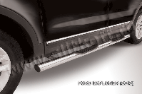 Защита порогов d76 с проступями Ford Explorer (2010-2015) , Slitkoff, арт. FEX005