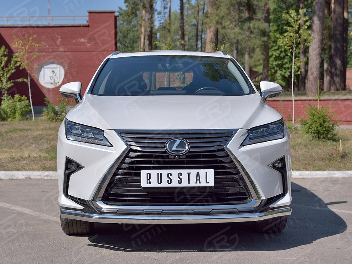 Защита переднего бампера d57 секция LRX3Z-003215 для автомобиля LEXUS RX 350L (not F-Sport) 2018-, Slitkoff