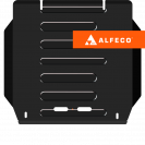 Защита  КПП Mitsubishi Pajero Sport I 1998-2008 V-3,0; 2,5TD , ALFeco, сталь 2мм, арт. ALF1437st