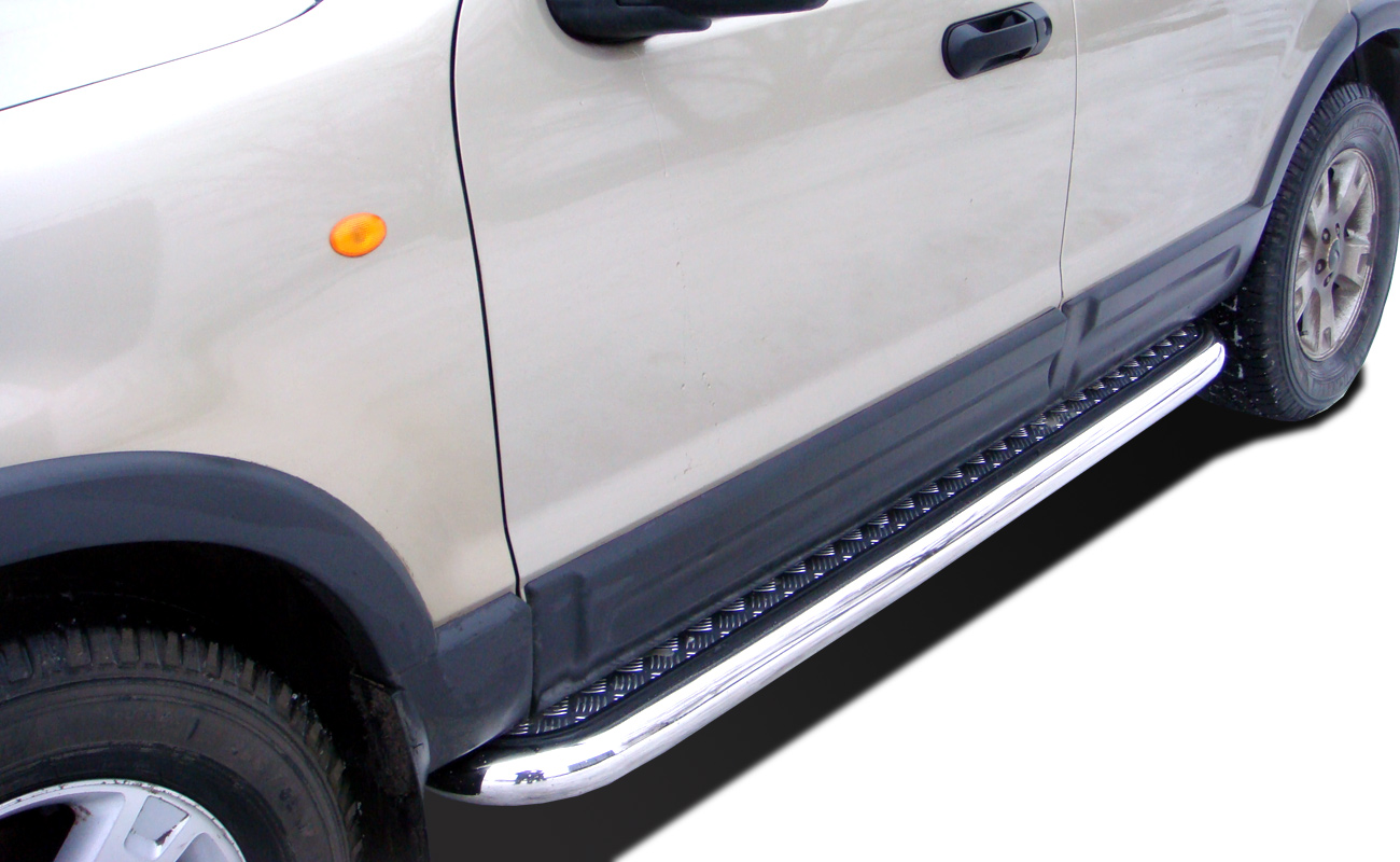 Пороги с накладным листом d76 для Ford Explorer 2003-2005, FEX.02.93, Россия