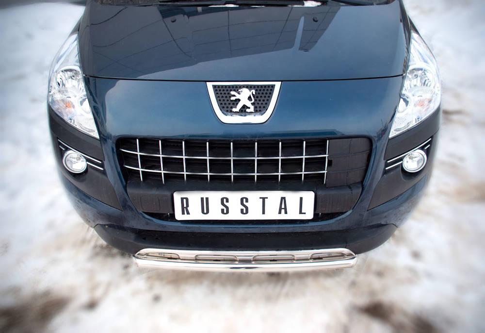 PEUGEOT 3008 2009-2013 Декор.защита переднего бампера d42(дуга) P38Z-000420