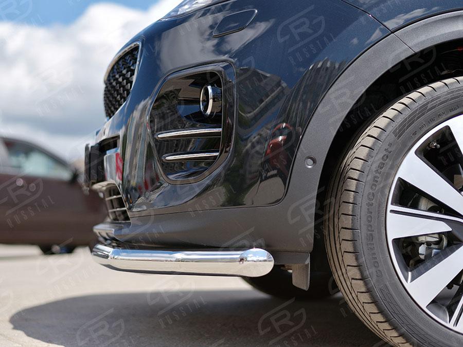 Защита переднего бампера d57 Kia Sportage 2016, Slitkoff KSZ-002283