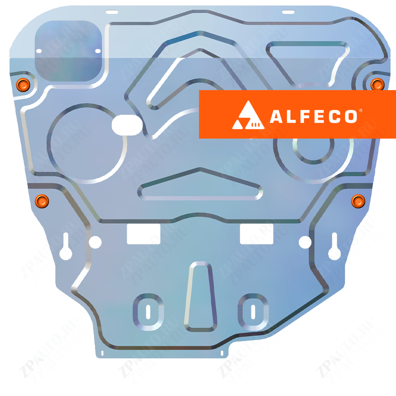 Защита  картера и КПП Toyota Rav4 V (XA50) 2018- V-2,0;2,5 , ALFeco, алюминий 4мм, арт. ALF24117al