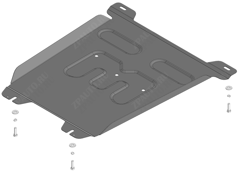 Защита стальная Мотодор (Коробка переключения передач), 2 мм,  Foton Tunland V9  2024- арт. 77509
