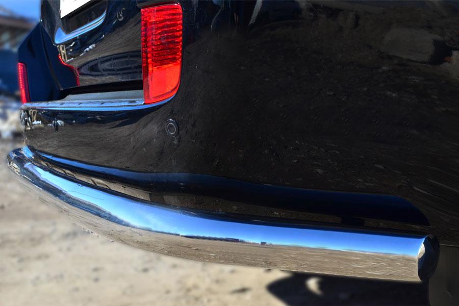 Защита заднего бампера d76 для Toyota Land Cruiser 200 2012, Slitkoff TLCZ-001645