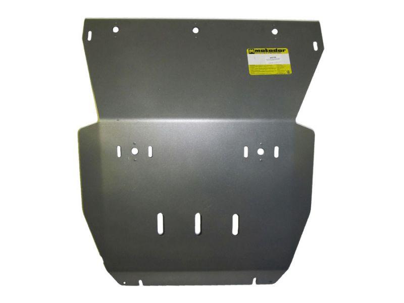 Защита двигателя, радиатора алюминиевая Motodor для Volkswagen Amarok 2010-2016 (8 мм, алюминий), 382706