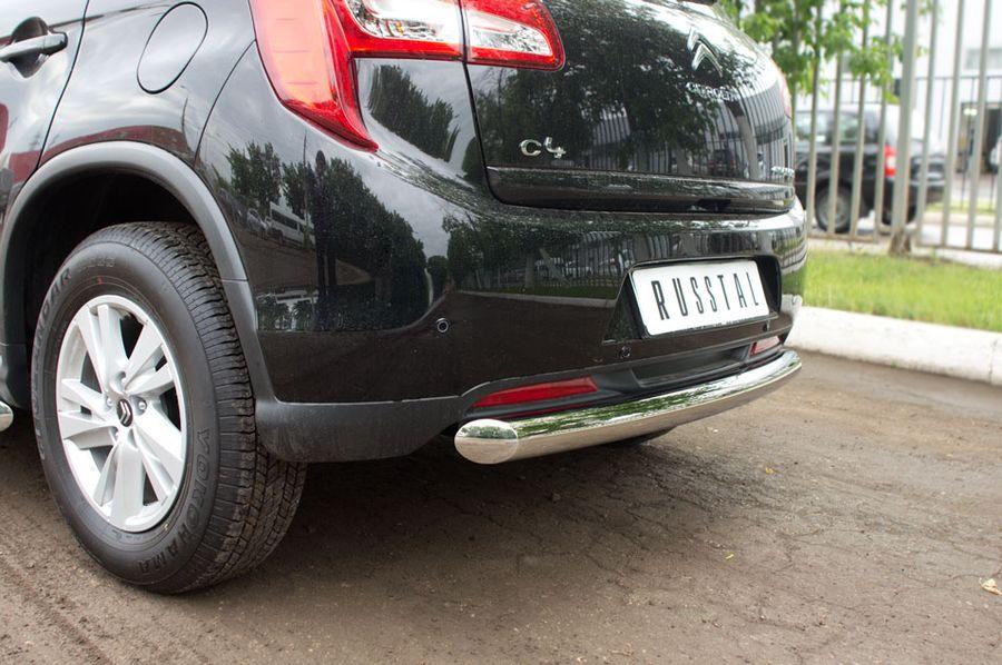 Защита заднего бампера d76 для Citroen C4 Aircross 2012, Slitkoff C4Z-000556
