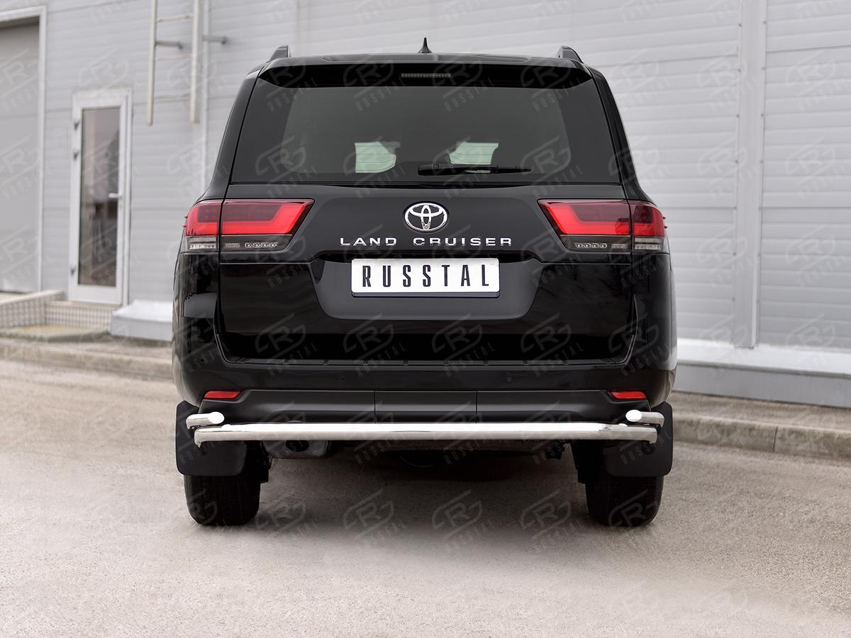TOYOTA LAND CRUISER 300 2021 - Защита заднего бампера d57 секции-d42 уголки TLCZ-003791