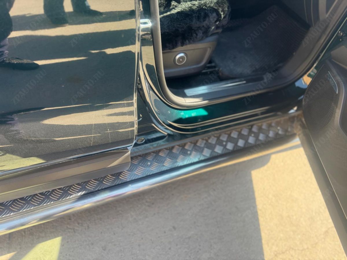 Пороги с накладным листом для автомобиля Chery Tiggo 9 2024 арт. CHTG.9.24.41