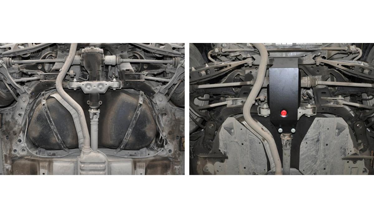 Защита редуктора АвтоБроня для Subaru Impreza WRX III (V - 2.5) 2007-2010, сталь 1.8 мм, с крепежом, 111.05402.2