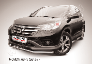Защита переднего бампера d57 Honda CR-V 2L (2011-2015) Black Edition, Slitkoff, арт. HCRV13-004BE
