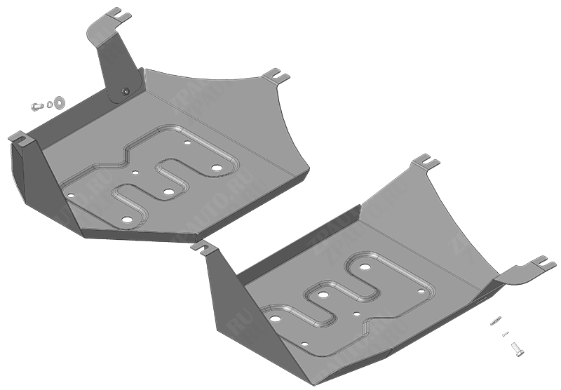 Защита стальная Мотодор (Топливный бак), 2 мм, сталь для Haval Dargo 2022- арт. 73103