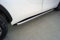 Пороги алюминиевые с пластиковой накладкой 1820 мм для автомобиля Toyota Highlander 2020- арт. TOYHIGHL20-21AL
