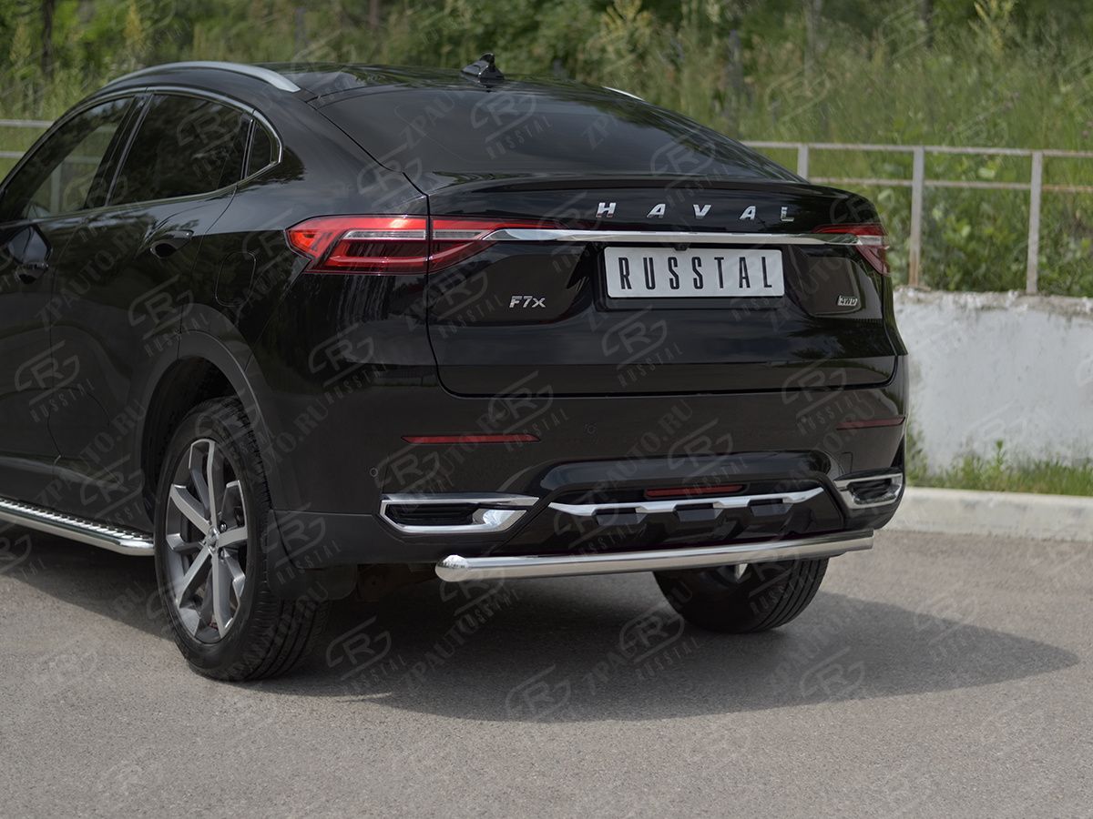 HAVAL F7X 1.5 4WD 2019-2022 Защита заднего бампера d57 дуга HF7XZ-003843