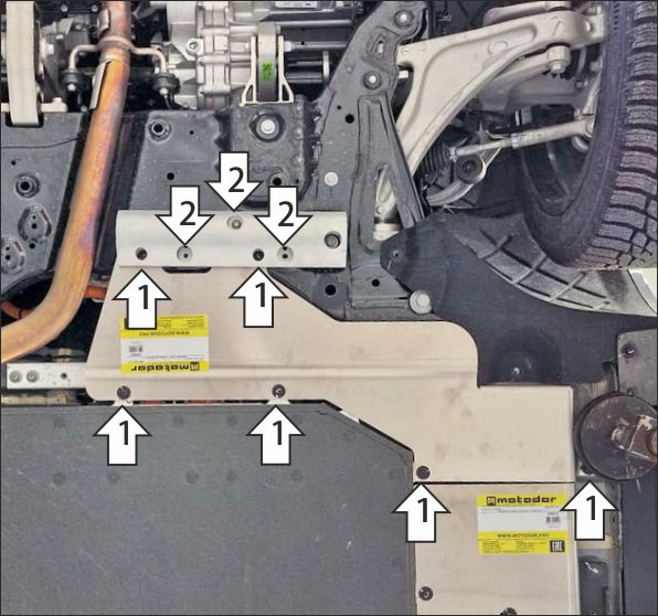 Защита алюминиевая Мотодор (Силовые провода), 4 мм,  Li L9  2024- арт. 349907