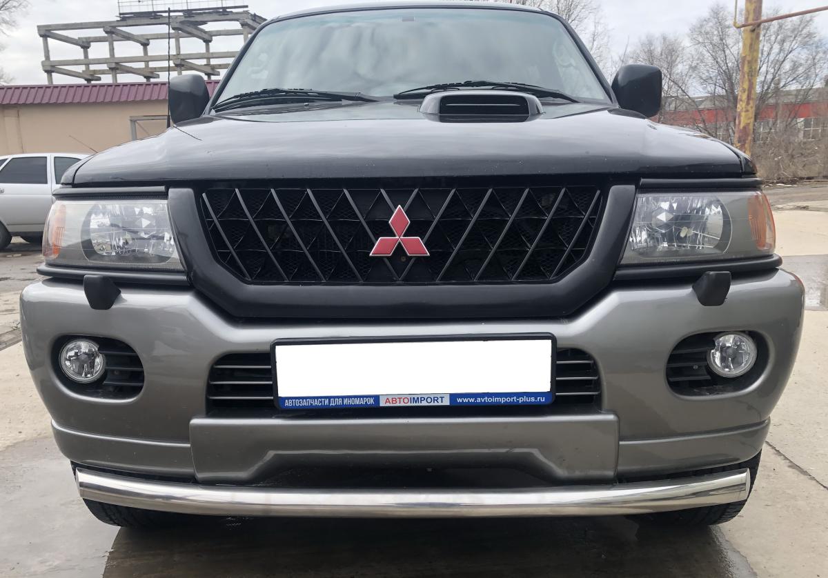 Защита переднего бампера для автомобиля Mitsubishi Pajero Sport 1998-2007 арт. MSPS.98.01