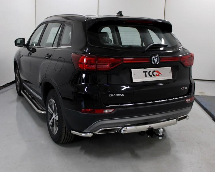 Защита задняя (уголки) 42,4 мм для автомобиля Changan CS75 FL 2020 арт. CHANCS7520-31