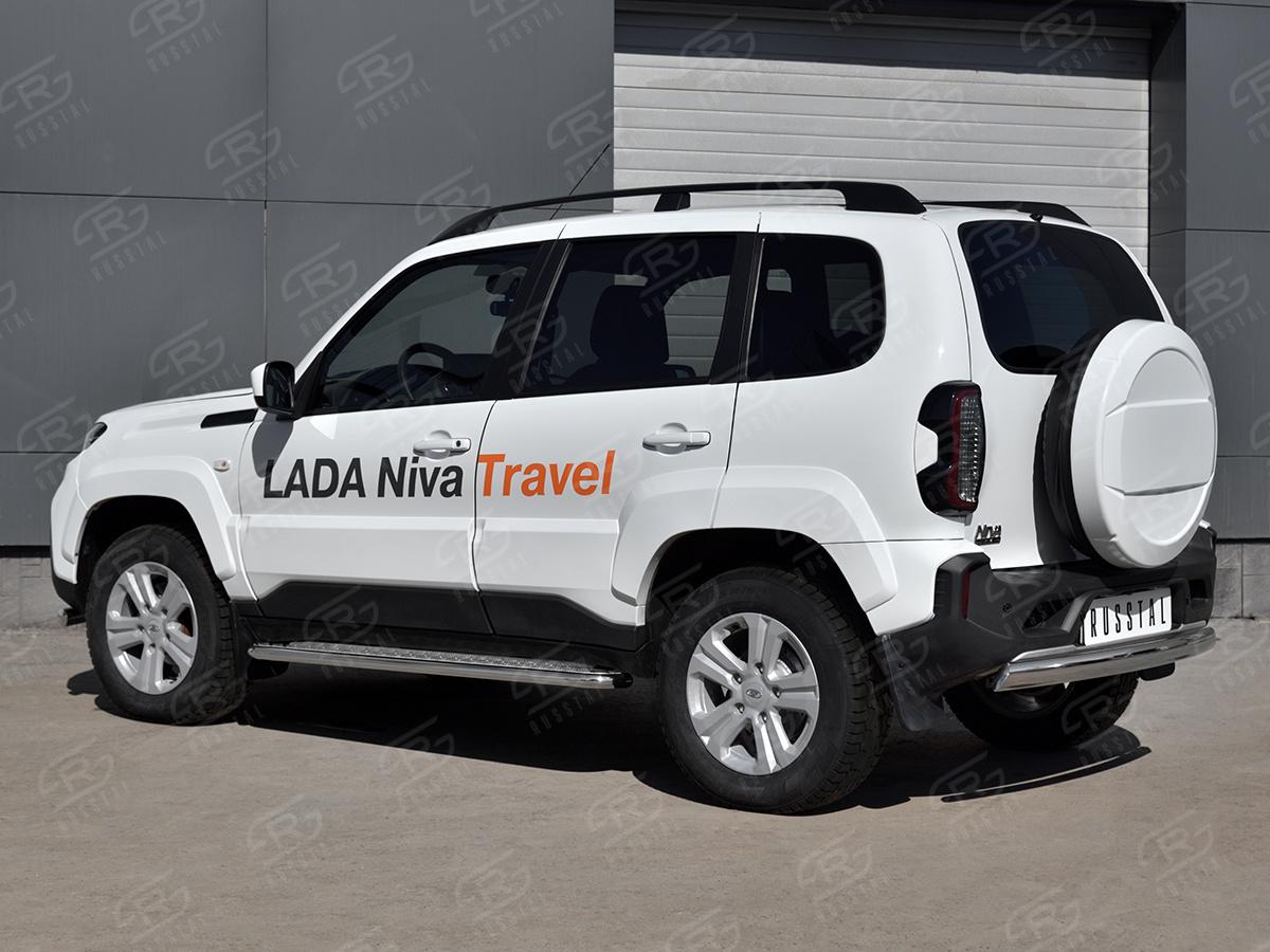 LADA NIVA TRAVEL 2021- Защита заднего бампера d75х42 дуга LNTZ-003566