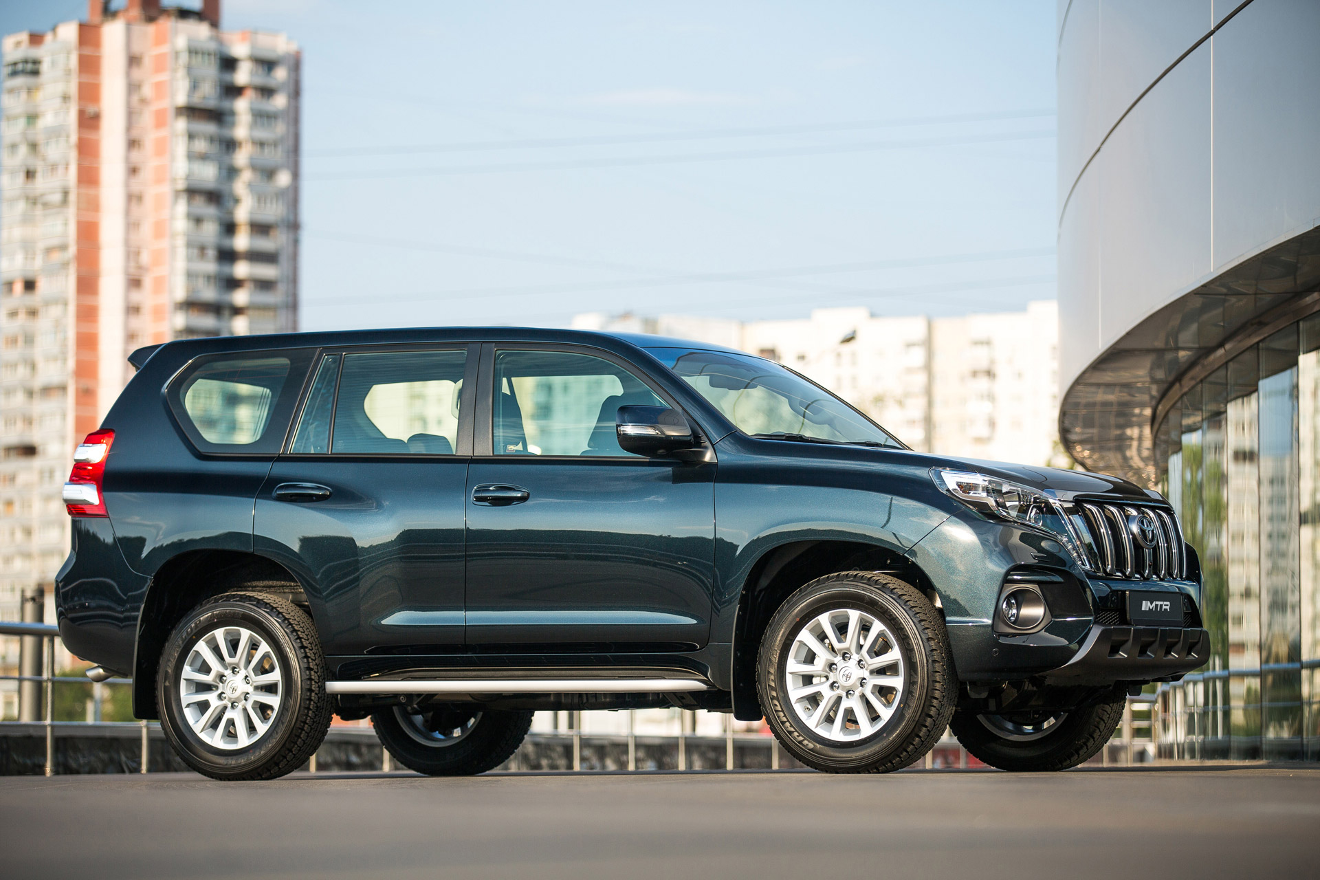 Облицовка переднего бампера в сборе для Toyota Land Cruiser Prado 2013-2017, MTR, арт. MTR-J150-140081