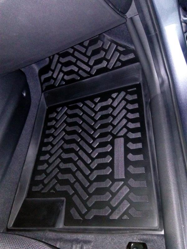 Ковры салонные модельные высокий борт 3D с подпятником для Kia Rio IV 6.2017-, Элерон 64808