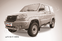 Защита переднего бампера d76 Uaz Patriot (2005-2014) Black Edition, Slitkoff, арт. UP004BE