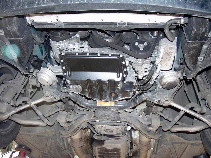 Защита картера для BMW 5 Series  1996 - 2003, V-3,5; 4,0; M5, Sheriff, сталь 2,0 мм, арт. 03.0285