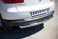 Защита заднего бампера d63 для Volkswagen Tiguan Sport&Style Trend&Fun 2011-2016, Руссталь VGZ-000985