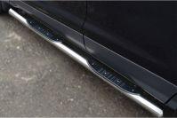 Пороги труба с проступью d76 для Ford Kuga (Форд Куга), FK.11.93, Россия
