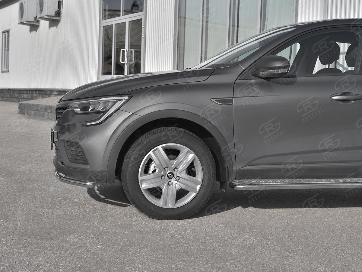 Защита переднего бампера d42 секции для автомобиля Renault Arkana арт. RARZ-003312, Slitkoff