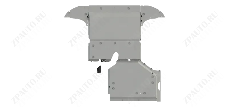 Защита Комплект защит (моторный отсек и контур термостатирования) для VOYAH Free EVR гибрид 2023 - V-PMSM(электромотор) 33kW+1,5 AT FullWD;, Sheriff, алюминий 4 мм, арт. 60.6190