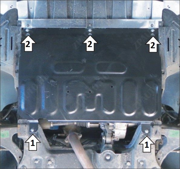 Защита АвтоСтандарт (Двигатель, Коробка переключения передач), 1,5 мм, сталь для Kaiyi E5  2023- арт. 59008