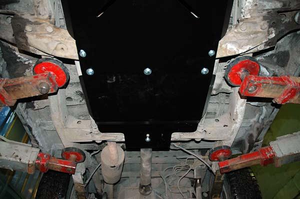 Защита КПП и РК для MITSUBISHI Pajero I - для 1100  1982 - 1991, V-2,6; 2,3TD; 2,5TD, Sheriff, сталь 2,5 мм, арт. 14.1101