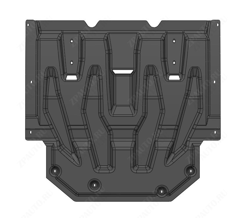 51.02k  ЗАЩИТА КАРТЕРА ДВИГАТЕЛЯ И КПП GAC GS3 (2024-)(Композит 6 мм)