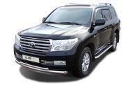 Пороги с накладным листом  для автомобиля TOYOTA Land Cruiser 200     2007-2012, Россия TLC200.07.43