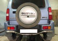 Защита заднего бампера (волна) для автомобиля Suzuki Jimny арт. SJM.12.11