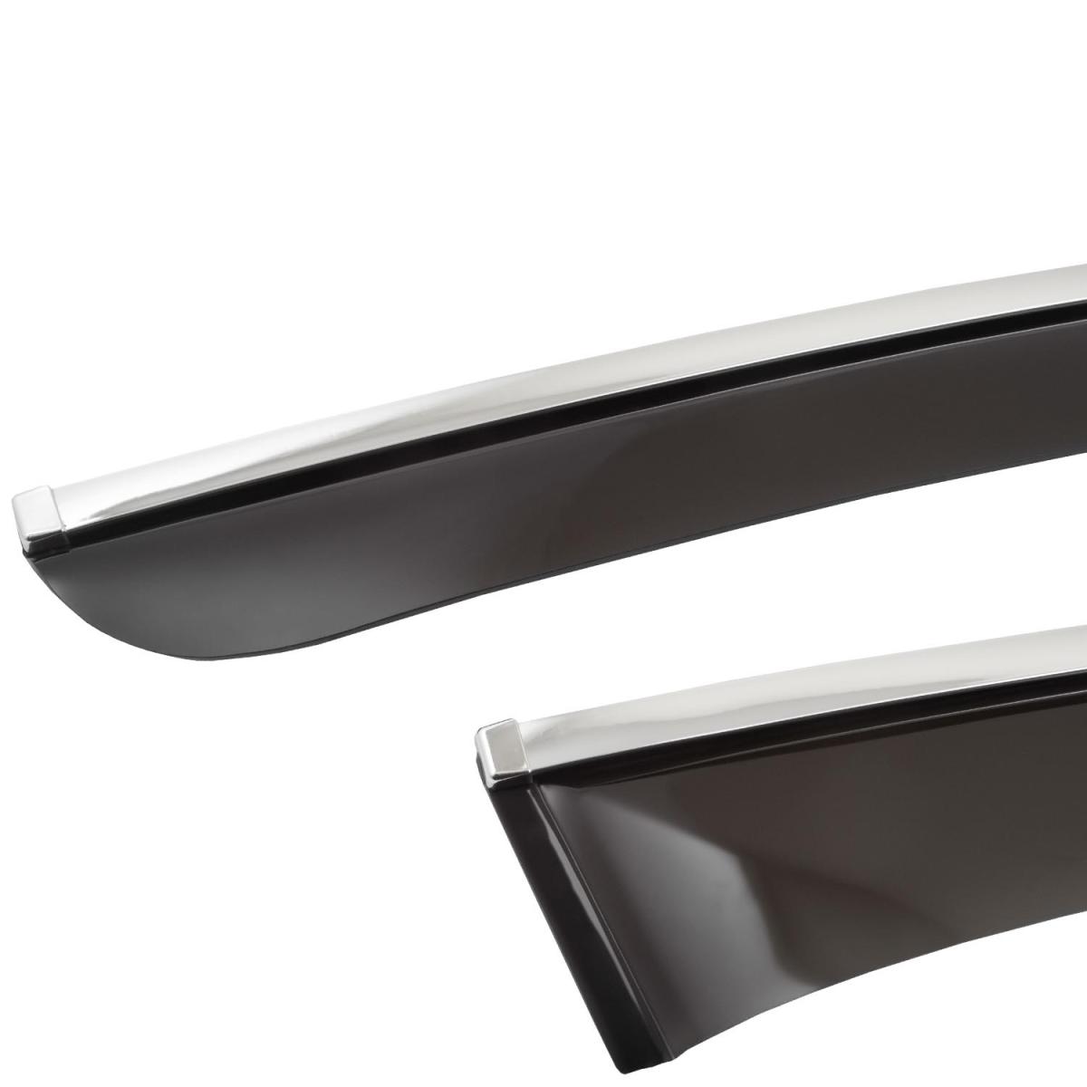 Дефлекторы окон CHROMEX с хром. молдингом GEELY Tugella FY11, 2020-, 4шт., кроссовер, накладной