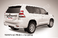 Уголки d76+d42 двойные Toyota Land Cruiser Prado J150 (2013-2017) Black Edition, Slitkoff, арт. TOP14-014BE