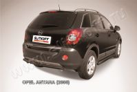 Защита заднего бампера d57 черная Opel Antara (2006-2011) , Slitkoff, арт. OPAN010B