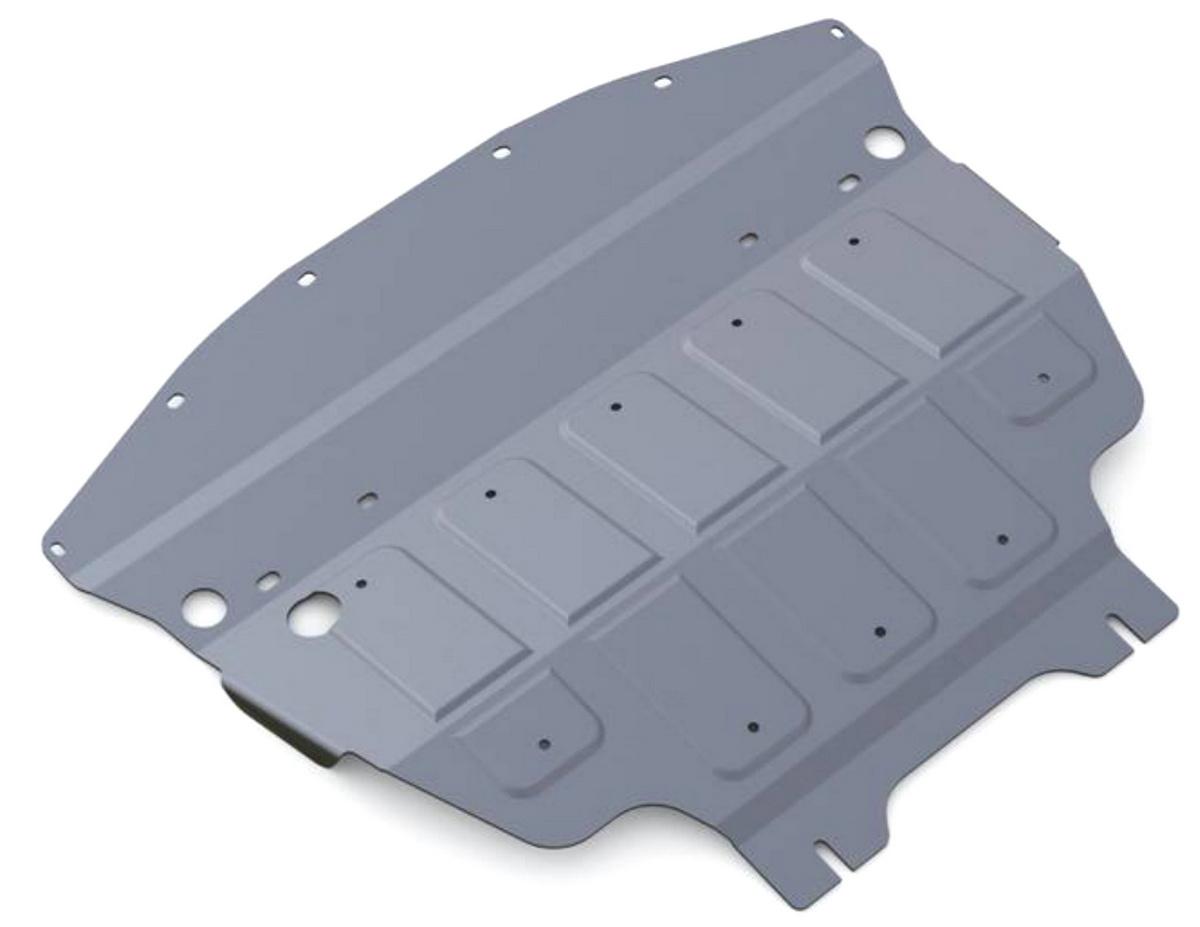 Защита картера Rival для Infiniti M 37 IV 2010-2014, штампованная, алюминий 4 мм, с крепежом, 333.2412.1