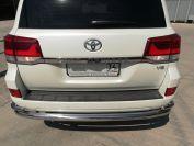 Защита заднего бампера двойная большая d76/53 для Lexus LX 570, LLX.570.07.22, Россия