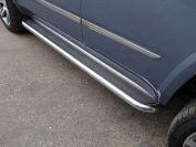 Пороги с площадкой (нерж. лист)  60,3 мм для автомобиля Cadillac Escalade 2015, TCC Тюнинг CADESC15-13