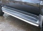 Пороги труба d42 вариант 1 для Toyota Land Cruiser Prado 120, Slitkoff TPT-0001511