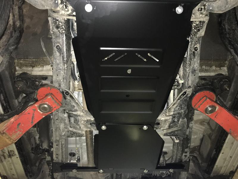 Защита КПП и РК для MITSUBISHI Pajero Sport III - для 3405, 2969  2016 -, V-2,4TD АТ; 3,0 АТ Super Select, Sheriff, сталь 3 мм, арт. 14.3405