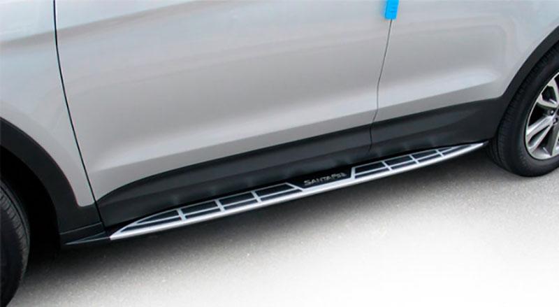 Пороги для Hyundai Santa Fe 2015-, ZD-XD-009, Китай