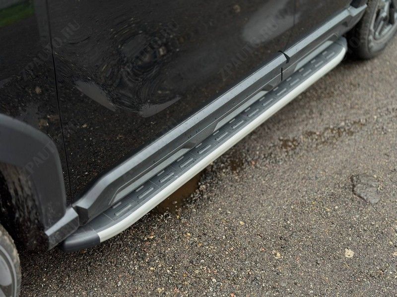 Пороги алюминиевые с пластиковой накладкой 1720 мм Haval H3 1.5 2WD 2024 арт. HAVH324-04AL